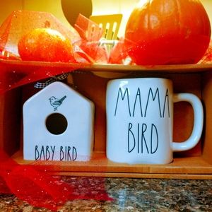 Rae Dunn mama bird mug and baby 🐥 bird 🏠